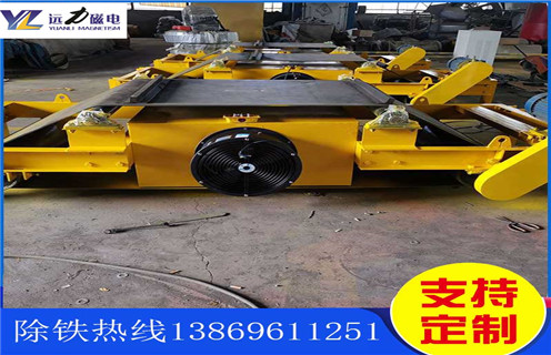 自卸式風(fēng)冷電磁除鐵器，貴州懸掛自卸式風(fēng)冷電磁除鐵器_選型_貴州懸掛自卸式風(fēng)冷電磁除鐵器公司多少錢參數(shù)工作原理生產(chǎn)價(jià)格工作原理_價(jià)格